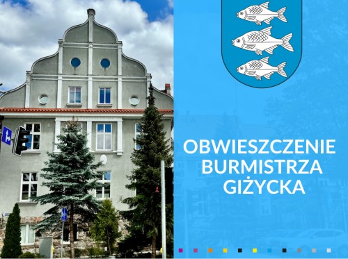 Podział samorządowej instytucji kultury | Obwieszczenie Burmistrza Giżycka