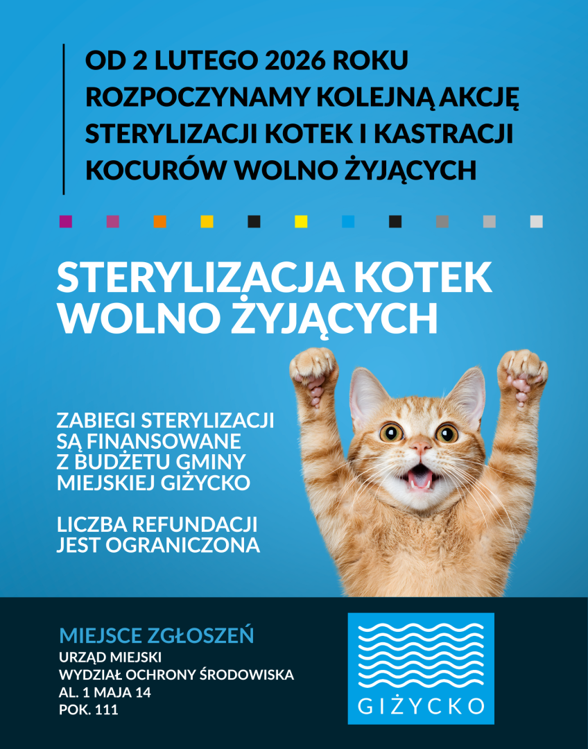 Plakat - sterylizacja kot&oacute;w wolno żyjących